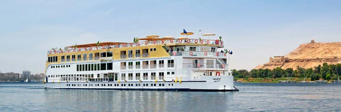 The AmaLilia river ship on the Nile