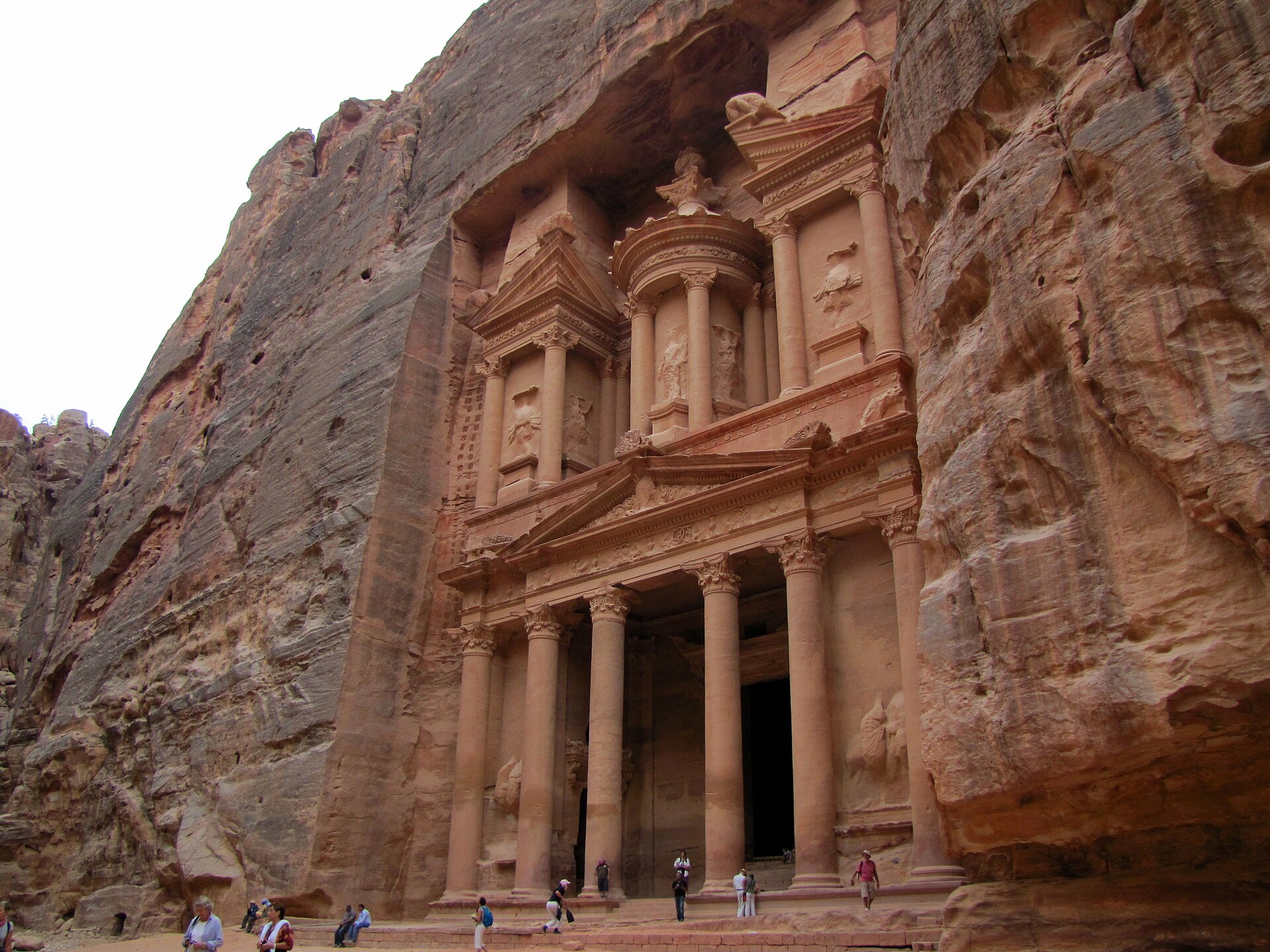 Al-Khazneh, the Treasury, at Petra, Jordan