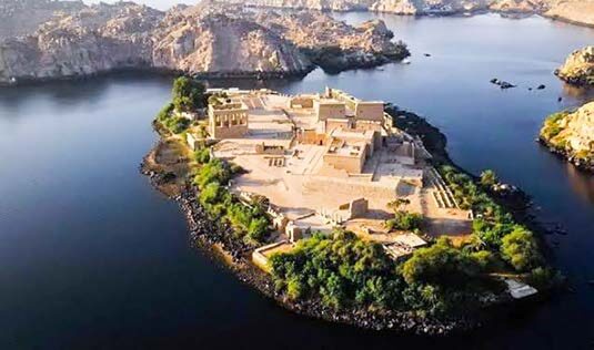 Philae by motorboat